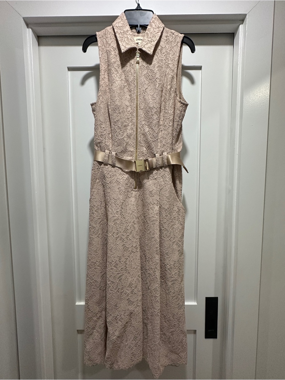 L’AGENCE Kylo Lace Belted Dress